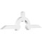 Ekena Millwork Ericson Architectural Grade PVC Gable Bracket, 108"W x 31 1/2"H x 6"D x 6"F, 7/12 Pitch GBP108X32X0606ERI00 - alternate 1